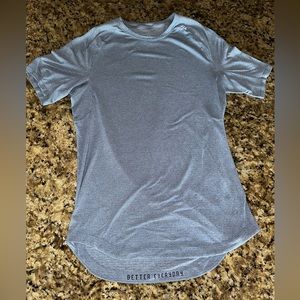 Drysense Short-Sleeve Shirt Heathered Chambray (Blue)